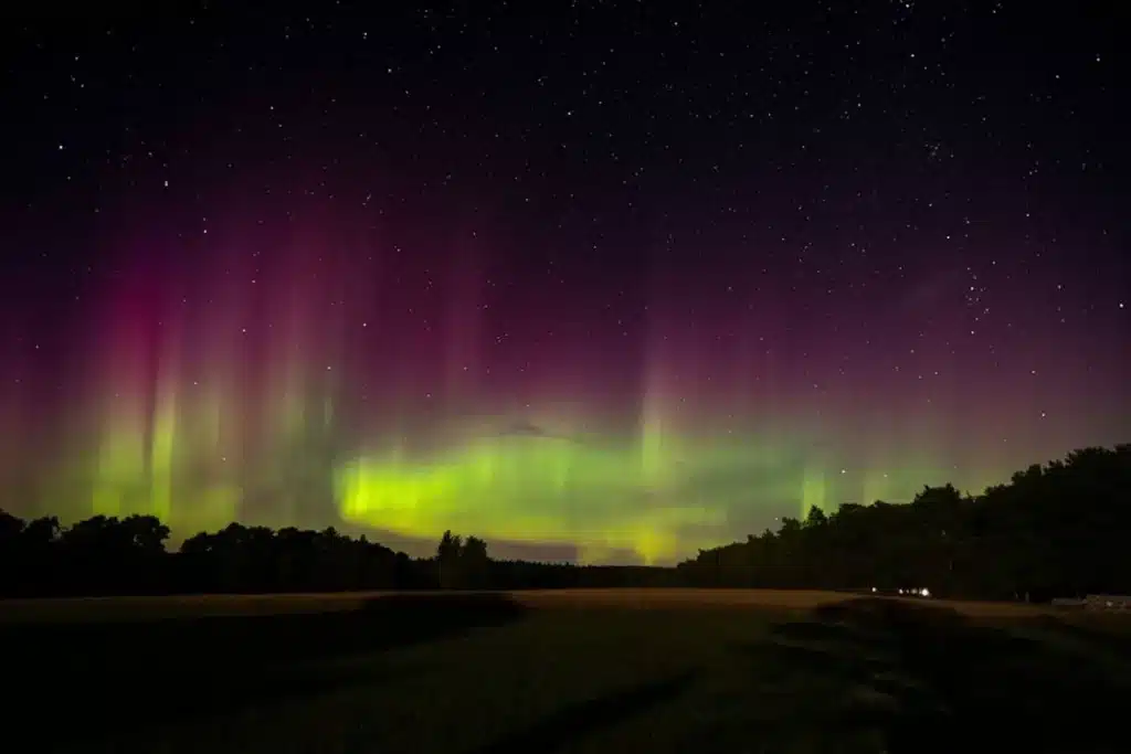 The northern lights can be seen all year but April is one of the months when they are most common